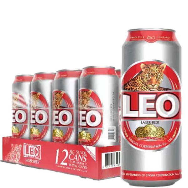Leo Beer Can - 1 Case