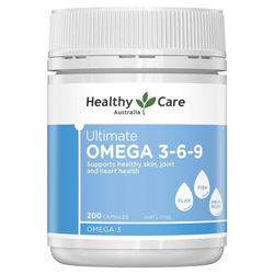 Healthy Care Ultimate OMEGA 3, 6, 9 - 200 Capsules 