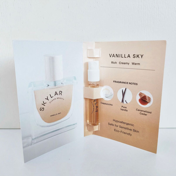 Skylar Vanilla Sky Eau de Parfum mini Spray Fragrance, 1.5ml