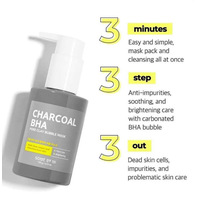 SOME BY MI Charcoal BHA Pore Clay Bubble Mask 