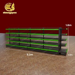 ឈុតកណ្តាលហាង (L1 + T4) ​​ -សញ្ញាក្បាលនាគ-ខ្នងសំណាញ់)  5.2m * 0.8m * 1.8m 5 Layers