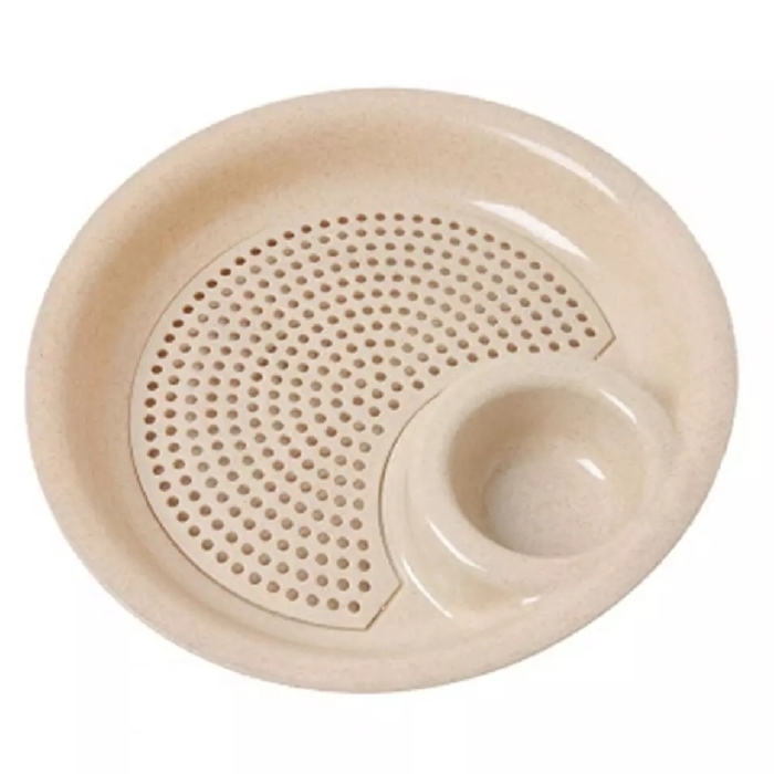 Dual Layer Wheat Straw Disc Dumpling Plate 