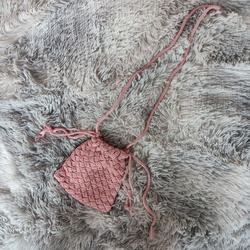 Handmade Crochet Pouch with Body Strap (Normal Yarn)