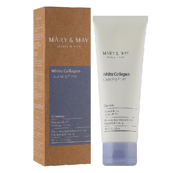 MARY & MAY White Collagen Cleansing Foam