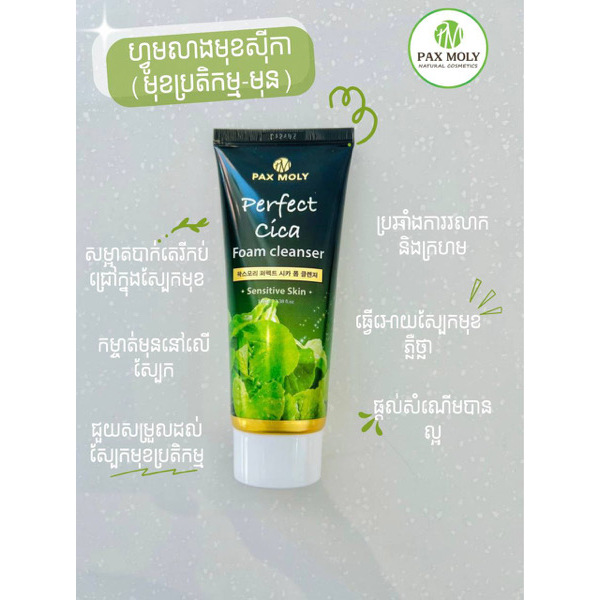 Pax Moly Perfect Cica Foam Cleanser 100ml - 1 Tube 