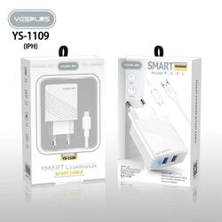 YESPLUS SMART CHARGER &FAST CABLE For iPhone 1 Set