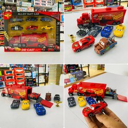Car Alloy Truck McQueen Set 7/1 Scale 1:64 6 Car    