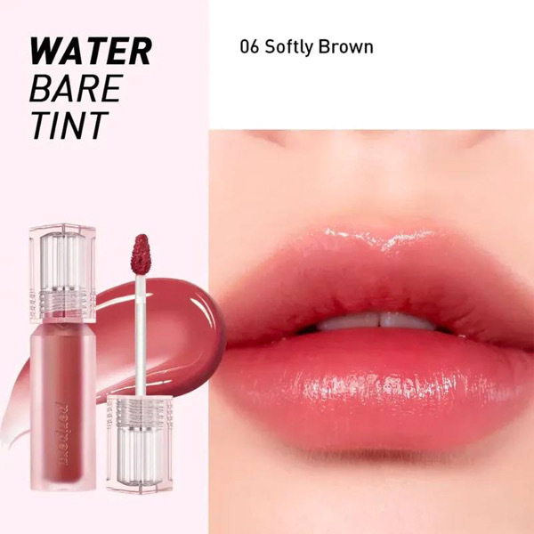 PERIPERA  WATER BARE TINT  #06 SOFTLY BROWN 