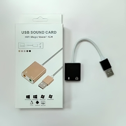 USB 7.1 with wired Sound card 