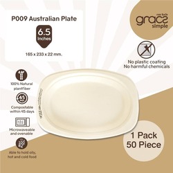 P009 Australian Plate 6.5 Inches 50PCS
