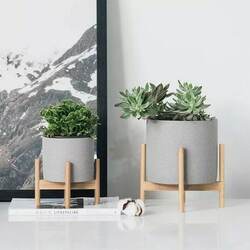 Flower Pot with Mini Stand