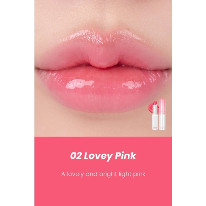 rom&nd Glasting Melting Balm 02 Lovely Pink/ក្រែមរលោង