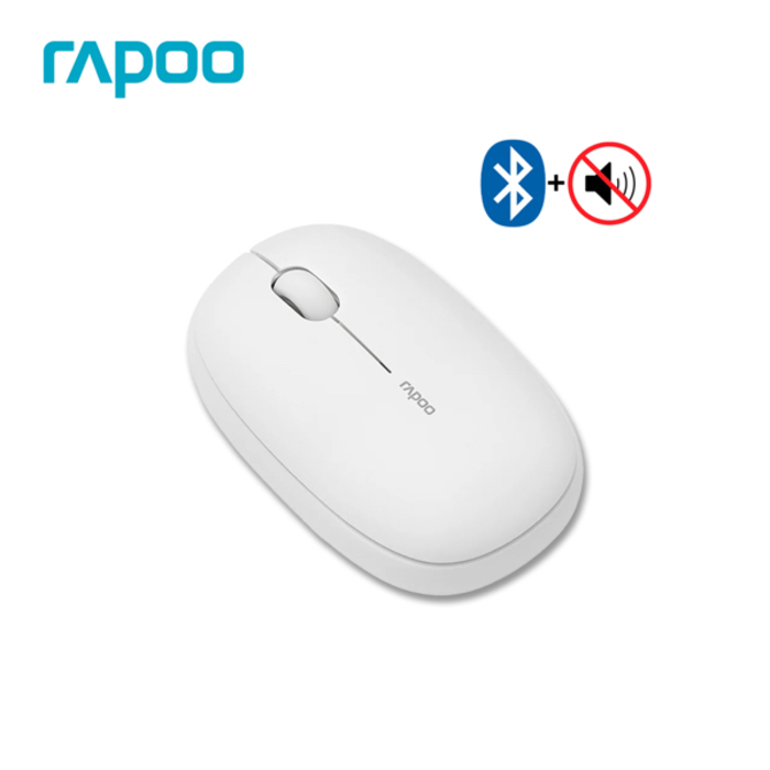 RAPOO M650 Multi-Mode Silent Wireless|Bluetooth Mouse (White)
