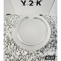 Sivler Plated Flat Bracelet