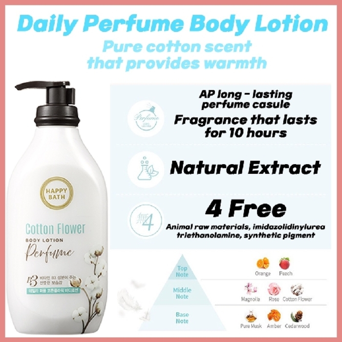 HAPPY BATH Cotton Flower Body Lotion