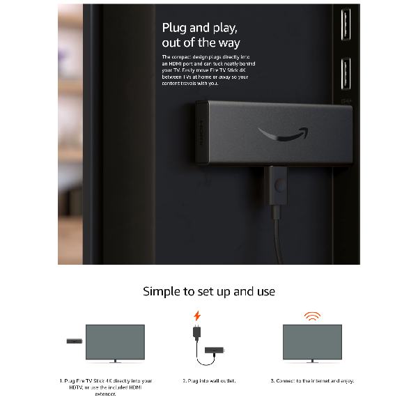 Amazon Fire TV Stick 4K Streaming Device | Dolby Vision