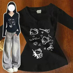 American-Style Long-Sleeved Top for Older Children