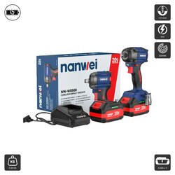 ម៉ូទ័រដោះប៊ូឡុងប្រើថ្ម (W8500) Cordless Electric Wrench 1/2INCH 500NM 4AH
