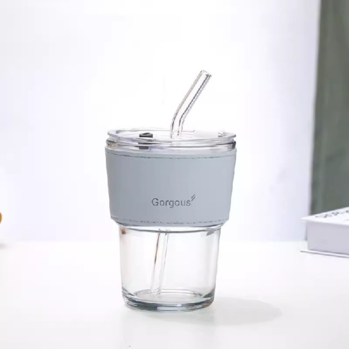 450ml Portable Coffee Cup with leather Cover