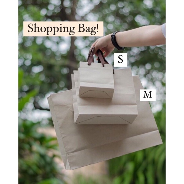 #0205015 Shopping Paper Bag Size M 30x12x22cm- 20PCS