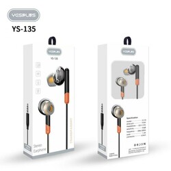 YESPLUS Stereo Earphone Black 1 Pair