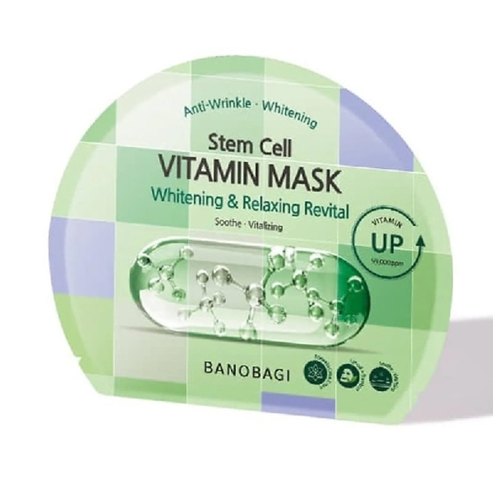 BANOBAGI Stem Cell Vitamin Mask Whitening & Relaxing Revital​ - 10 Sheets/Box