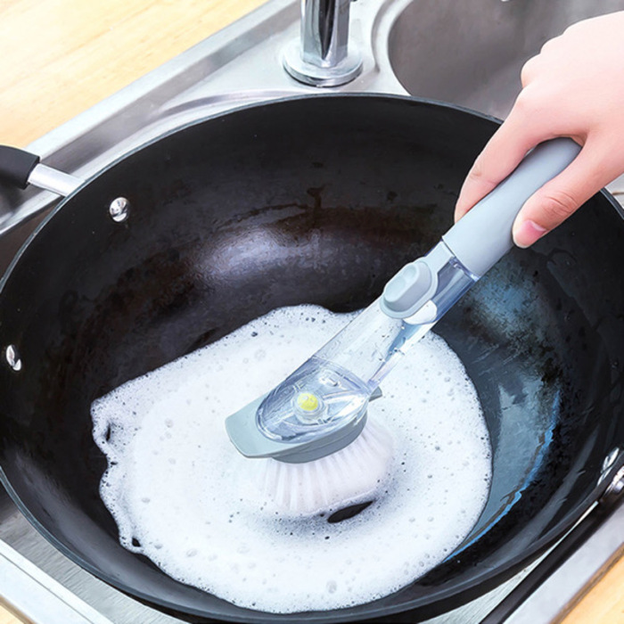 2in1 Kitchen Cleaning Brush and Sponge 