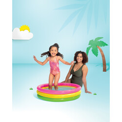 L SUNSET GLOW BABY POOL, 3-Ring (86cm x 25cm)