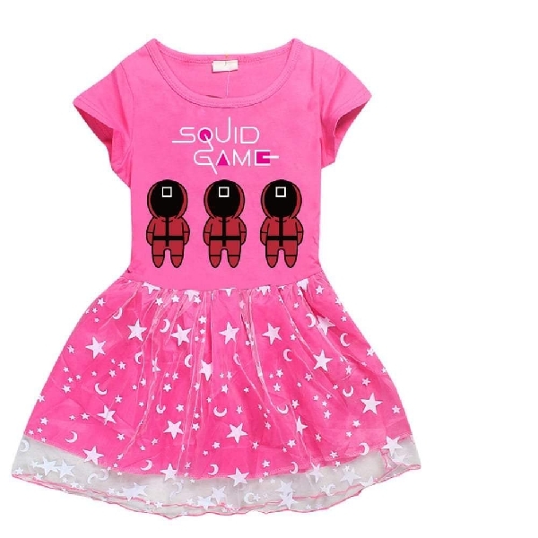Squid Game Little Girl Dress - Pink