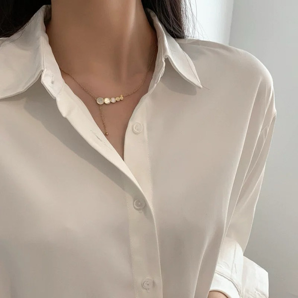 N32 Woman's Fashion Necklace ខ្សែកនារី