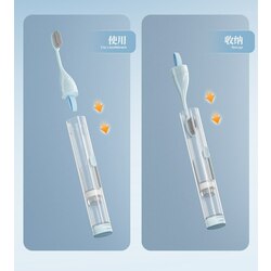 All in One Toothpaste and brush folding/ច្រាស់បត់ដាក់តាមខ្លួន-LBL