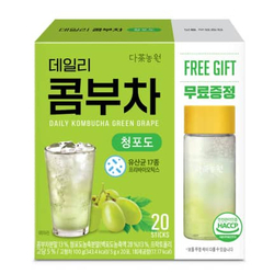 Daily Kombucha Green Grape 20 Sticks