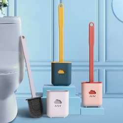 Flat Head Silicone Toilet Brush