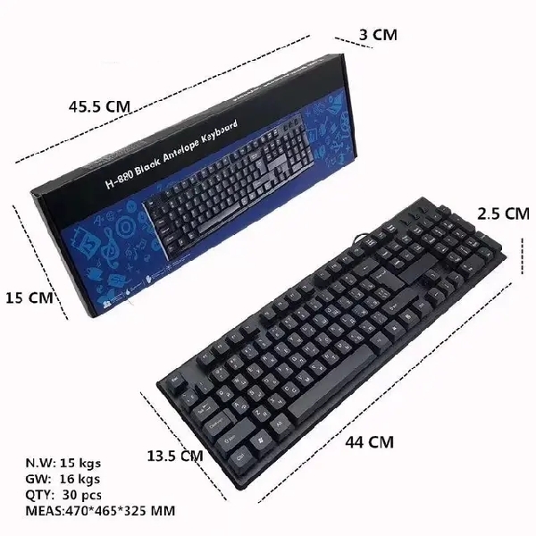 ឈុត Keyboard + Free Mouse Pad 