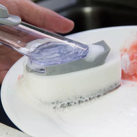 2in1 Kitchen Cleaning Brush and Sponge 