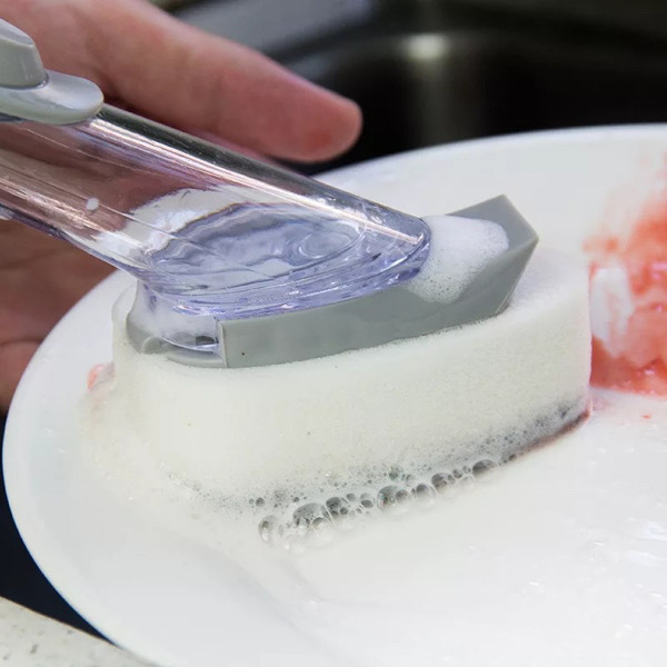 2in1 Kitchen Cleaning Brush and Sponge 