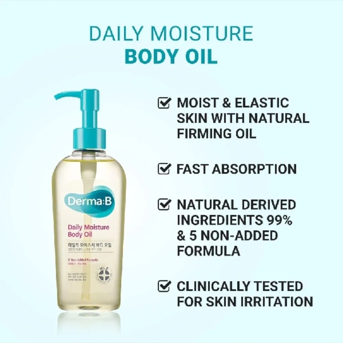 Derma-B Daily Moisture Body Oil/ប្រេងលាបខ្លួន