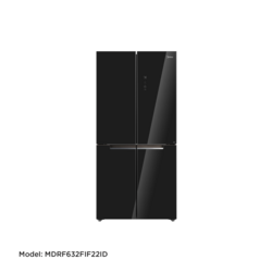 Midea Refrigerator Multi Doors Inverter_MD_Black galss_474L_WIFI_BCD470 MDRF632FIF22ID