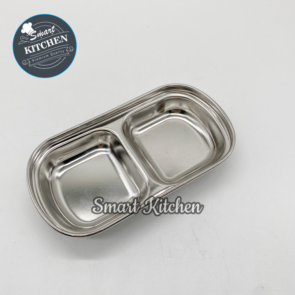 Sauce Plate 2 Parts Stainless Steel