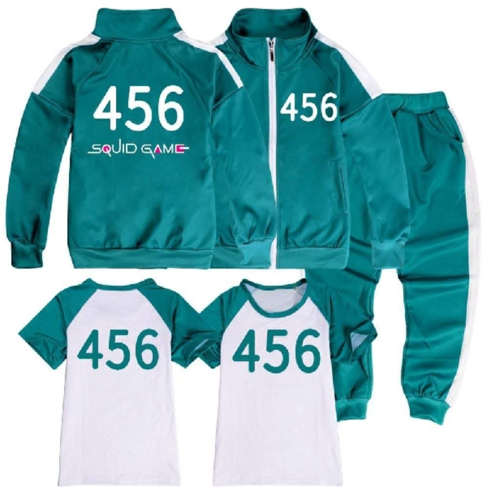 Squid Game Player Set (T-Shirt, Jacket Pants)