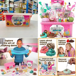 9987655 DIY slime Ice cream  Orange