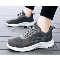 Light Running Shoes Men Breathable Sneakers Walking Jogging Trainers Shoes- Grey
