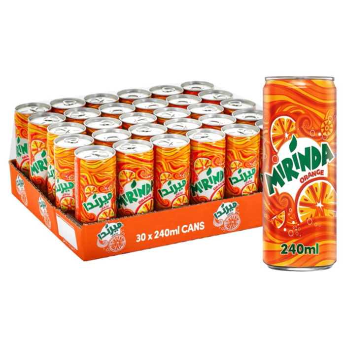 Mirinda Orange Sleek Can 330ml - 24 Cans