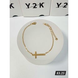 Gold Cross Bracelet