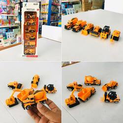 Car Alloy set 6in1 yellow 