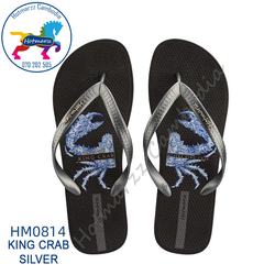 Hotmarzz King Crab Silver Flip Flop