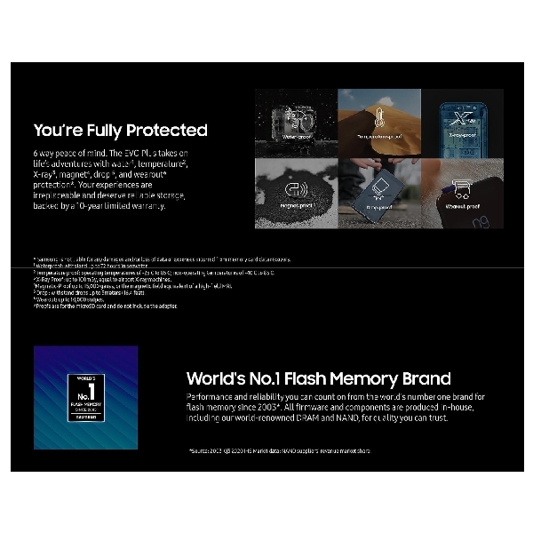 SAMSUNG EVO Select Micro SD-Memory-Card + Adapter, 512GB microSDXC 130MB