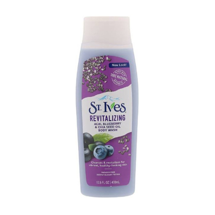 ST.Ives Revitalizin Acai, Blueberry & Chia Seed Oil Body Wash 400ml