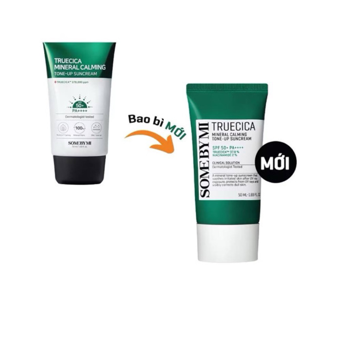 Somebymi Truecica Mineral Calming Ton-up Seuncream SPF 50+ PA++++