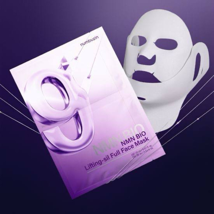 Numbuzin No.9 Sheet Mask | NAD+BIO Lifting-sil Full Face Mask 